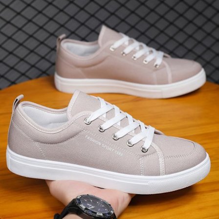 Studenter Mode Canvas Skor Personliga Platta Skor Löpning Låg Top Skor Storlek Skor Casual Skor