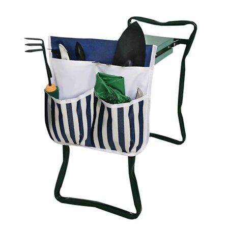 Haveknæler Sæde Skammel Med Værktøjspose Sammenklappelig Have