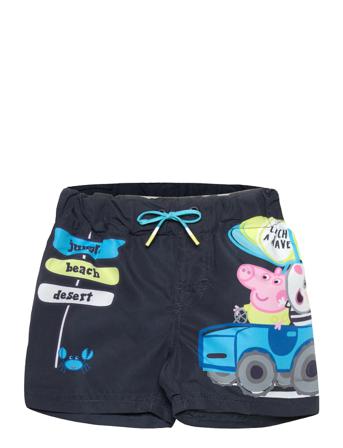 Nmmpeppapig Makki Long Swimshorts Pep Badshorts Blå Name It