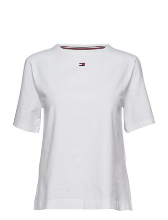 Bn Tee Half T-shirt Top Hvid Tommy Hilfiger