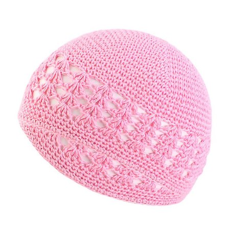 Simpel Farve Håndlavet Hæklet Kasket Til Kvinder Mænd Vinter Hold Varm Strikkehuer