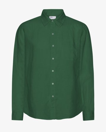 Linen Shirt - Emerald Green