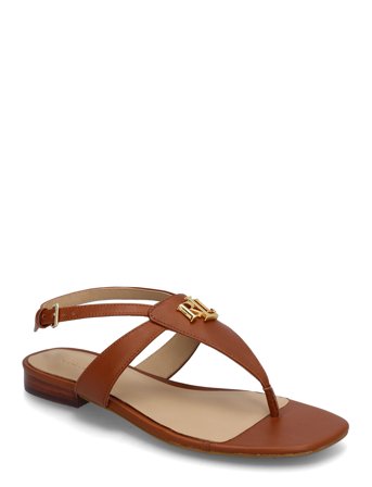 Lauren Ralph Lauren Everley Calfskin Sandal - Brown - 36