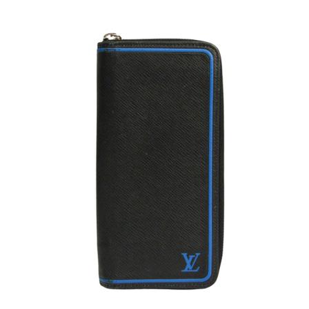 Louis Vuitton Vintage, Pre-owned Zippy Wallet Vertical Blauw, Heren, Maat:ONE Size