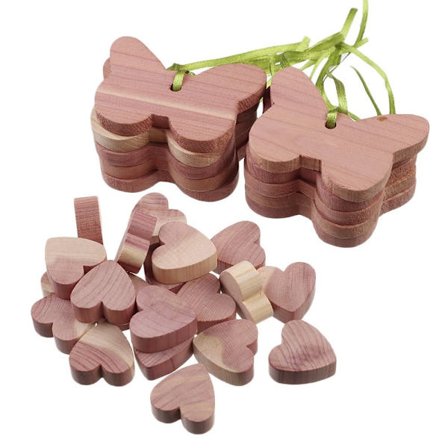 30 cedertræblokke til opbevaring af tøj Cedermal kugler