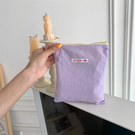 Kosmetikväska Canvas Myntväska LJUSLILA TYP A TYP A