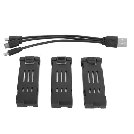 RC Drönare Litiumbatteri 3.7V 1800mAh Fjärrkontroll UAV Batteri Passar E58 E68 JY109 998PRO Quadcopter 3st