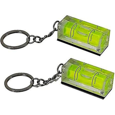 2 kpl Mini Akryyli Pullot Avaimenperän Henkilötason Magneetti Vihreä