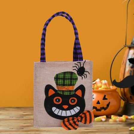 2st Halloween Dekorationer Pumpa Häxa Presentpåse Godispåse