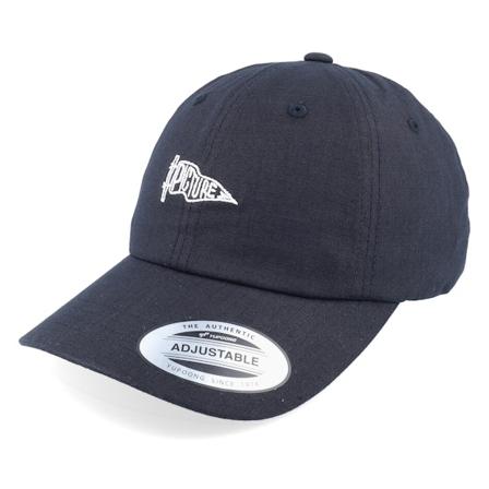 Picture - Zwart unconstructed Cap - Paxston Soft A Black Dad Cap @ Hatstore