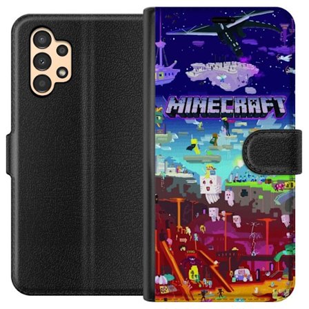 Kompatibelt Plånboksfodral till Samsung Samsung Galaxy A13 Minecraft