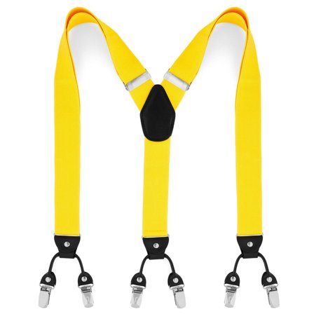 Brede Gule Seler til mænd - Clip-on seler