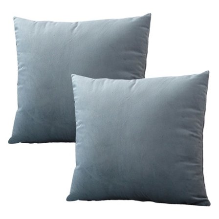 IC Örngott 2 Heminredning Solid Örngott Fyrkantig Blixtlås Soffa Bil Blue Grey