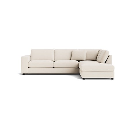 Oasis hjørnesofa, højrevendt - Loop Creme - 271x213x79 - Sofa, hjørnesofa