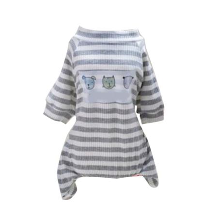 Koiran pyjama, pehmeä ja mukava, joustava, hengittävä, kevyt, lemmikkieläinten vaatteet, yhden kappaleen puku kevääseen ja kesään, harmaa, XL