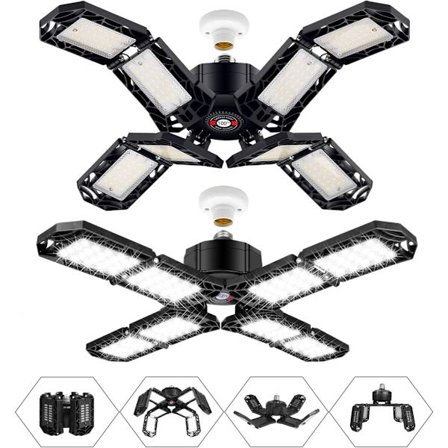 P8 Vikbar LED Garage-lampa, E27, 150W, 15000lm