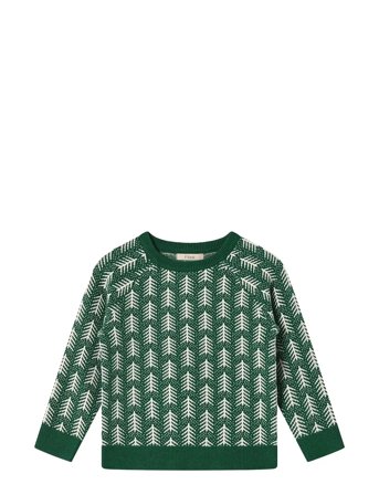 Fliink Benna Tree Pullover - Green - 18 M