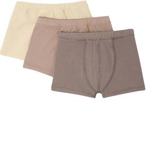 Bonpoint 3-Pack Marron Glace Acal Briefs 6-8 Years - Underwear - 6-8 years - Brown - Junge