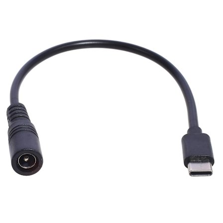 Type-C - DC Virtakaapeli 5V DC 5.5 x 2.1mm Naaras USB C Liitäntä Latauskaapeli