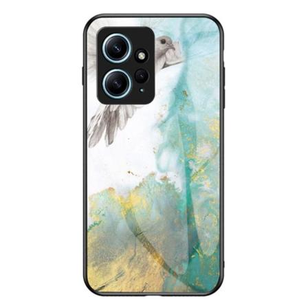 SKALO Xiaomi Redmi Note 12 4G Marmor Härdat Glas TPU-skal - Moti multifärg