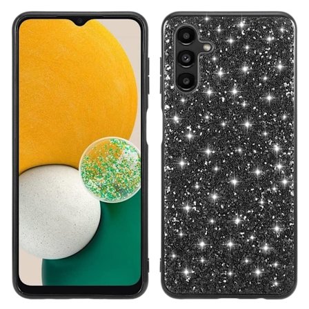 Glitter Samsung Galaxy A54 Etui - Svart