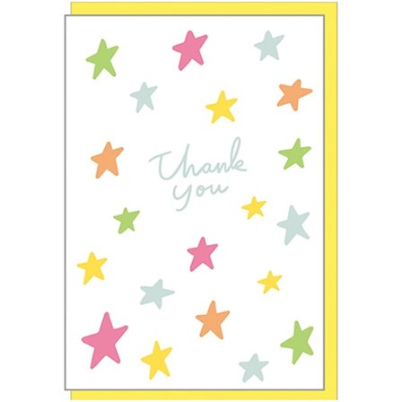 Greeting Life Thank you card Stars