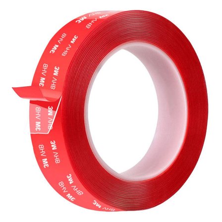 3M VHB dobbeltsidig klebende tape gjennomsiktig vanntett matte multifunksjonell sterk klebende tape lengde 3m bredde 1,5cm for LED-stripe 