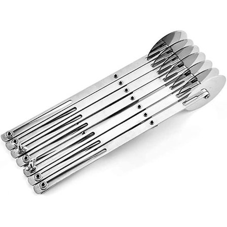 Dough Cutter Cake Divider, 7 Adjustable Stainless Steel Wheels Pastry Wheels, Multifunctional Stainless Steel