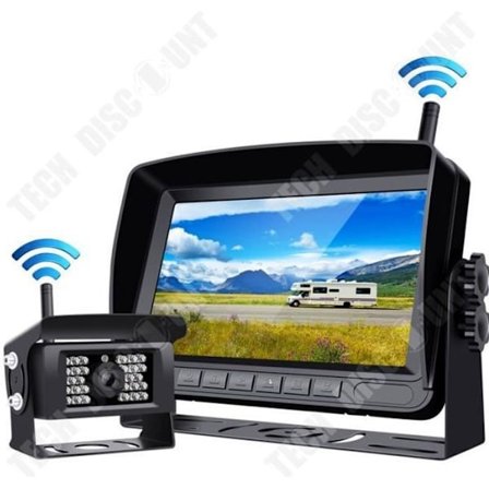 TD Lastbil 7 tommer trådløs bakkamera komplet HD vandtæt bil display system til assistance ved vinkler mor