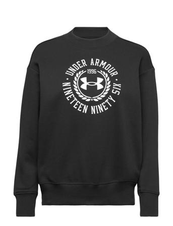 Rival Fleece Crest Grp Crew Svetari Collegepaita Musta Under Armour