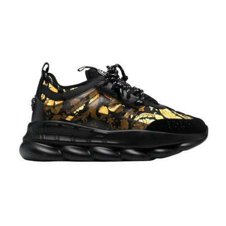 Versace Barroco Heritage Sneakers Sort, Herre, Størrelse: 40 1/2 EU