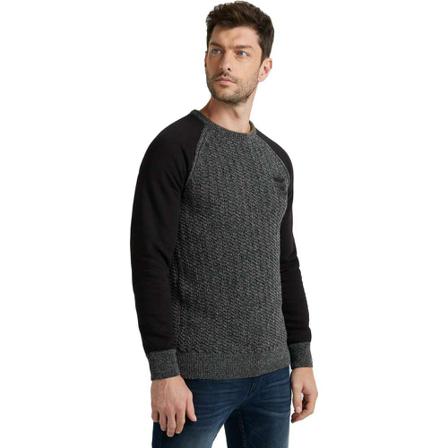 PME Legend, Round-neck Knitwear Zwart, Heren, Maat:S