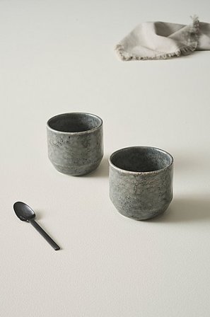 Jotex - Mok 2-pack Grijs Grijs - LIVY - Koop Kopjes & bekers bij Jotex