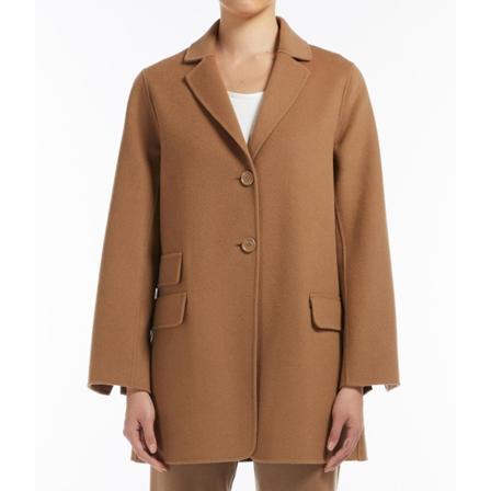Max Mara, Single-Breasted Coats Bruin, Dames, Maat:M