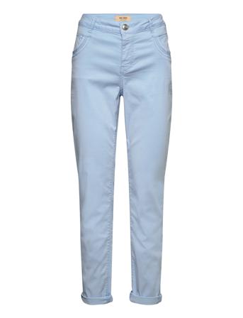 Naomi Treasure Pant Slimfit Bukser Stoffbukser Blå MOS MOSH*Betinget Tilbud
