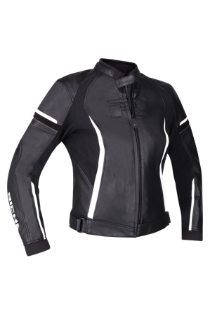 Richa Laura Women's Motorcycle Jacket Black/White 34