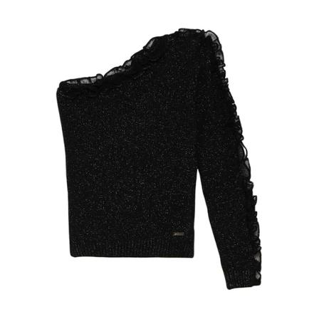 Gaëlle Paris Shiny sweater Sort, Dame
