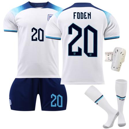 2022 Qatar World Cup England Hemma Fotbollströjor Set 20