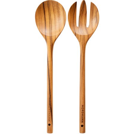 Nordhamn Salatbestikk 34 cm, teak' - 'Tre