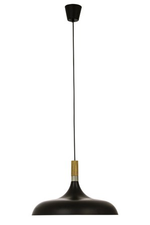 Aneta Lighting SENSE taklampe 42cm, svart/tre/krom, E27