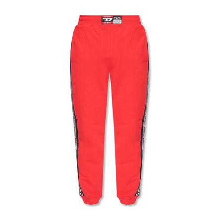 Diesel, Amsb-Bounss-Ht 02 sweatpants Rood, Heren, Maat:S,Katoen