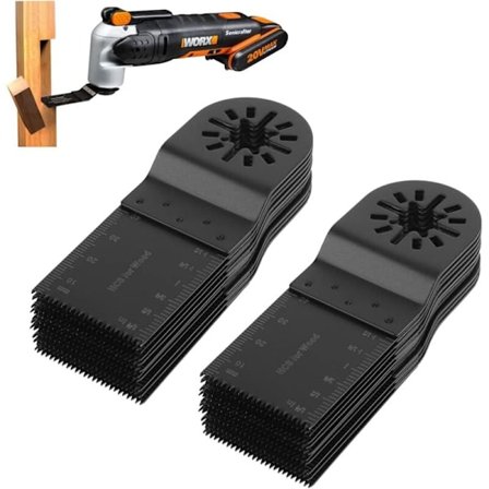 20 Pak Universal Oscillerende Savklinger, Multitool Starlock Plus 34mm Klinge Præcision Multi-Tool Hurtig Udløsning Oscillerende Savklinger til Bosch 