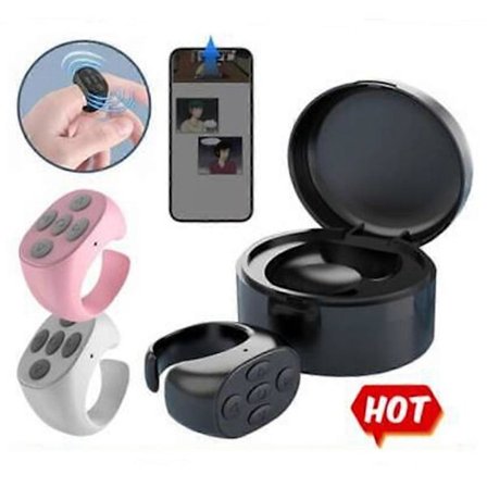 Trådløs Bluetooth-ring, fjernkontroll for fingertupp-selfier og video