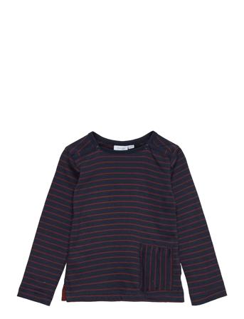 T-Shirt T-shirts Long-sleeved T-shirts Blå Noa Noa Miniature