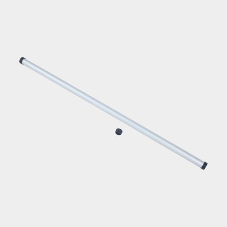 Överliggarrör till däckställning NOCK Täckskär, aluminium, 120 cm, Ø35 mm