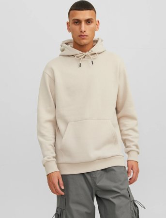 Jack & Jones Jjebradley Sweat Hood Noos - Cream - L