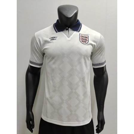 1990 England Hjemmefotballuniform T-skjorte S-2XL