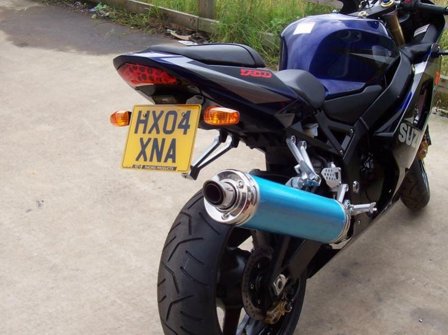 Support Plaque d'Immatriculation R&G RACING - Suzuki GSX-R 600 2004-2005