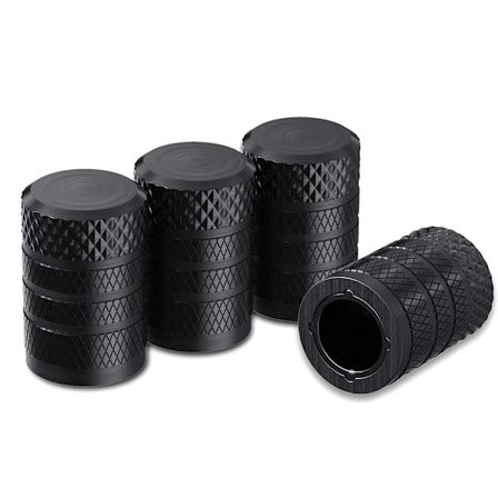 Riflede ventilhetter for dekk Aluminium med plastforing Korrosjonsbestandige nippelhetter for dekk til biler og motorsykler