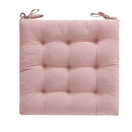 Stolhynde Tyk Hynde Studenterstol Bænk Kontorhynde Sommer Siddehynde U30-9 Hul Lys Pudder-Fire Sæsoner Bomuld Linned [DB]